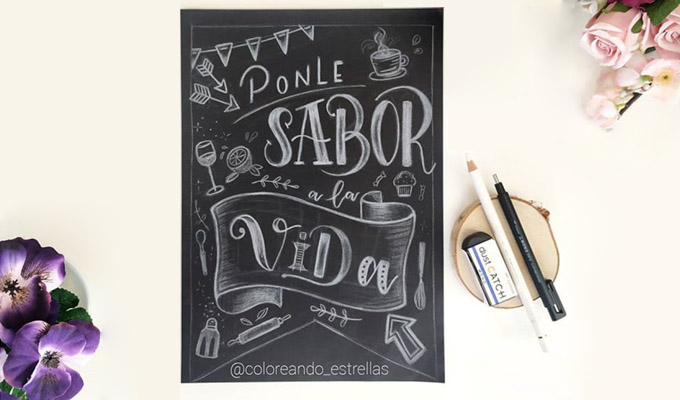 chalk lettering