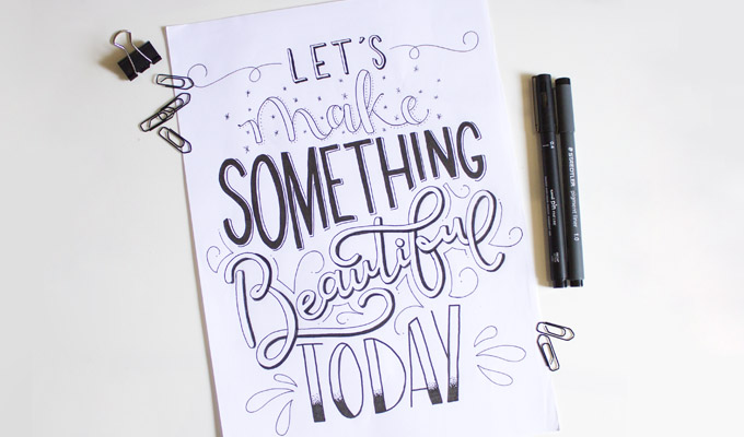 hand lettering